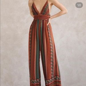 🚨SALE: Block Striped Tribal Jumpsuit